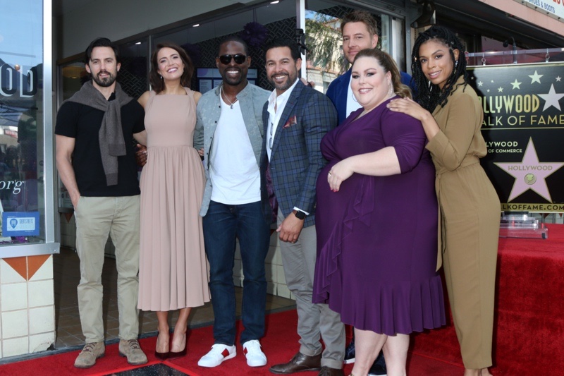 Chrissy Metz with ' This is us' cast